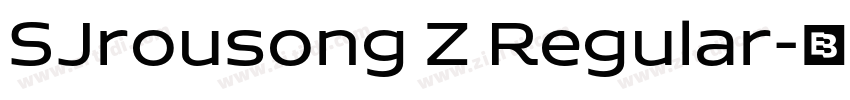 SJrousong Z Regular字体转换